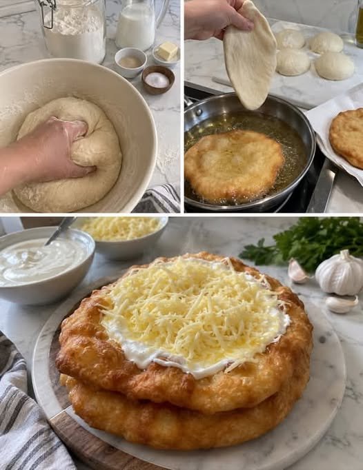 🥖 Hungarian Lángos Recipe 🇭🇺✨ 797905810_2113420965944070_2117850691905362035_n