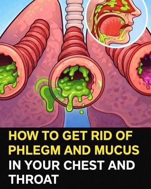 How to Get Rid of Phlegm and Mucus in Your Chest and Throat 833890525_1076670755137558_5536462494623117090_n