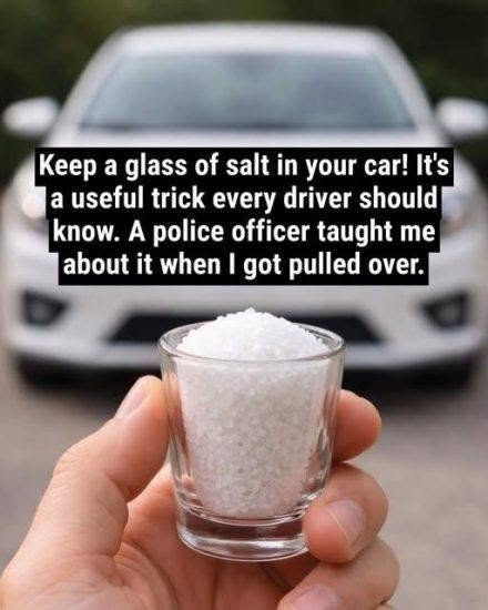 Why Some Drivers Keep a Glass of Salt in Their Car 855845588_122213998388452575_7411774660102341533_n