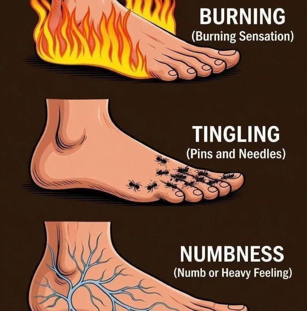 Burning, Tingling, or Numbness in Your Feet? What Your Body Is Trying to Tell You 856480137_1046930681726222_3977434895878583935_n