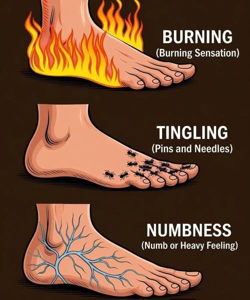 Burning, Tingling, or Numbness in Your Feet? What These Sensations Could Mean 858678981_1399785625657388_9055341544692544381_n
