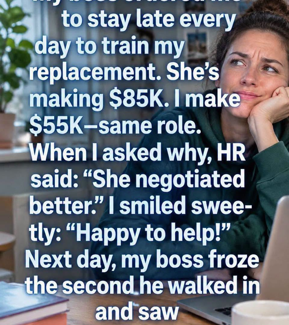 My Boss Ordered Me to Stay Late Every Day to Train My Replacement – Then I Found Out She Makes $85K image